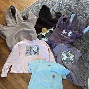 Carhartt Kids Light Blue Tee

$15 for each let me know which one you would want